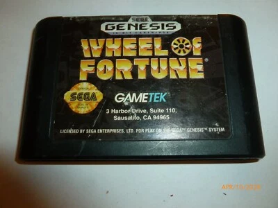 Wheel of Fortune (Sega Genesis, 1992) working - Image 1 of 3