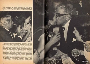 ARISTOTLE ONASSIS 1970 UGLY BEAUTIFUL MAN PICTORIAL MARIA CALLAS JACKIE KENNEDY - Picture 1 of 2