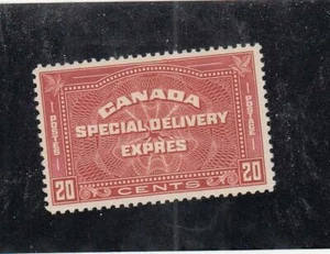 CANADA (MK7548) # E5 VF-MLH  20cts 1932 SPECIAL DELIVERY /HENNA BROWN-#2 CV $90 - Bild 1 von 1