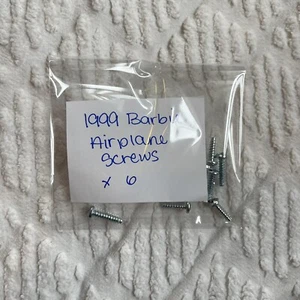 1999 Barbie AIRPLANE JET PLANE Replacement Screws Set Of 6 - Picture 1 of 1