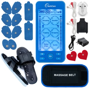 Tens Ems Muscle Stimulator Pulse Massager Electrotherapy Device Rechargeable - Picture 1 of 12