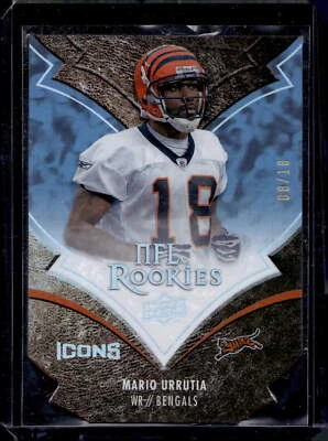 2008 Upper Deck Icons #168 Mario Urrutia Blue Die Cut #/18 - Image 1 of 2