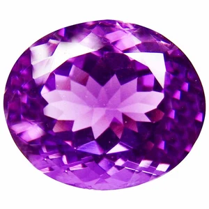 10.29 Cts Valuable Oval Cut (14 x 12 mm) Natural Purple Amethyst Loose Gemstones - Picture 1 of 6