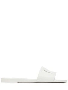 DOLCE&GABBANA Bianca White Slide Sandals New - Picture 1 of 4