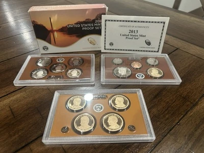 2013 S UNITED STATES MINT PROOF SET W/ 14 COINS & COA - Image 1 of 4