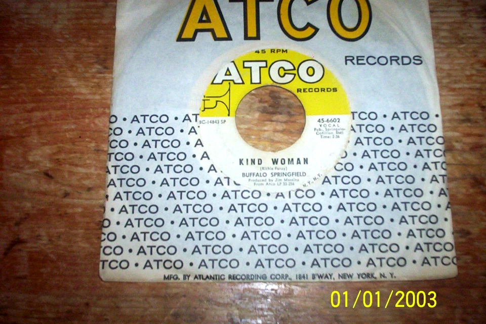 BUFFALO SPRINGFIELD original ATCO 45 ( KIND WOMAN / SPECIAL CARE ) VG+ - Image 1 of 1