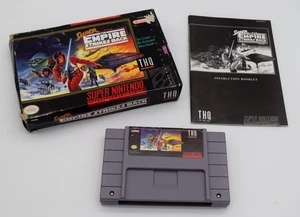 SNES Super Star Wars: The Empire Strikes Back 1993 mit Box & Anleitung Booklet CIB - Bild 1 von 14