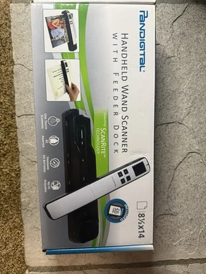 Pandigital Handheld Wand Scanner With Feeder Dock Red -OPEN BOX - Image 1 of 4