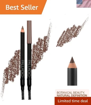 Vitamin E Infused Dark Brown Brow Pencil & Brush for Effortless Definition - Image 1 of 4