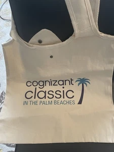 Bolso de Mano Plegable Cognizant Clásico PGA Torneo de Golf Palm Beach Lona Nuevo - Imagen 1 de 7