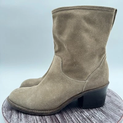 AGL Boots Womens 38 US 8 Genuine Suede Leather Pull On Casual Comfort Shoes - Image 1 of 4