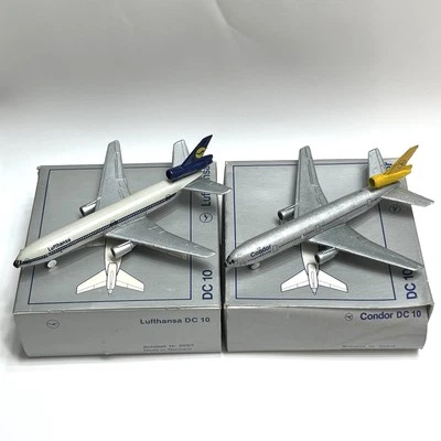 Lot of 2 VTG Schabak Lufthansa Douglas DC 10 & Condor DC 10 Diecast 1:600 Ger - Image 1 of 4