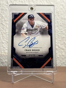 2025 Topps Tier One #T1A-CB Craig Biggio Astros On Card Auto /75 Blue Foil - Bild 1 von 2