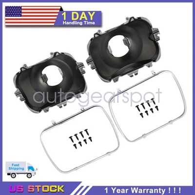 Kit de montaje de soporte de faros laterales derecho y derecho de 2 piezas para Chevy GMC Foto 1 de 4