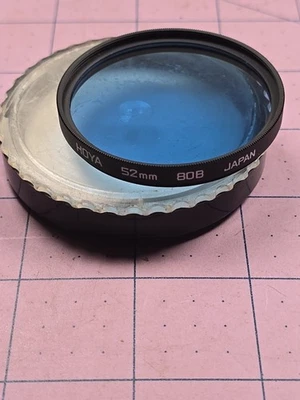 Hoya 52mm 80B Blue Cooling Color Correction Filter with case - Image 1 of 2