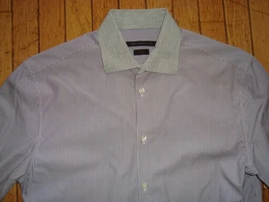 JOHN VARVATOS U.S.A. MEN'S SLIM FIT DRESS SHIRT SIZE 15 1/2 & 32-33 WORN ONCE! - Picture 1 of 9