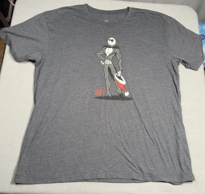 Super Fresh Jack Skellington Christmas Tee Gray Unisex 2XL Printed Fresh - Picture 1 of 5