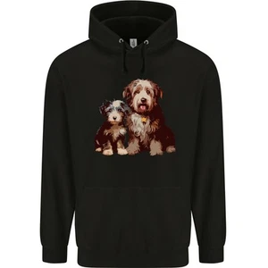 Old English Sheepdog & Puppy Dogs Childrens Kids Hoodie - Picture 1 of 17