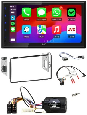 JVC Bluetooth USB Lenkrad 2DIN DAB Autoradio für Nissan Qashqai J10 07-13 - Bild 1 von 4