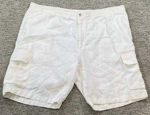Tommy Bahama White 100% Linen Shorts Men XLB Relax Casual - Picture 1 of 7