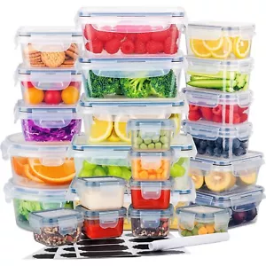 Stelive 24 PCs Food Storage Container Set, Leak Proof Lunch Boxes, BPA-Free - Picture 1 of 12