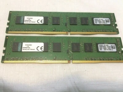 Kingston 8 GB (2x 4GB) PC4-17000 DDR4-2133 Desktop ram module KCP421NS8/4 - Image 1 of 2