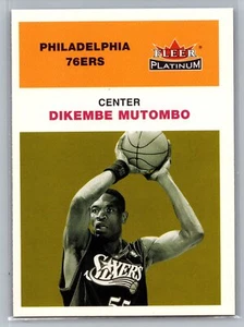 2001-02 Fleer Platinum Dikembe Mutombo #116 Philadelphia 76ers - Picture 1 of 2