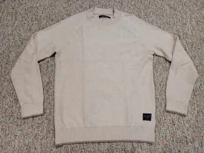 Suéter Scotch And Soda Para Hombre Mediano Beige Cuello Simulado Mezcla de Lana Manga Larga Foto 1 de 4