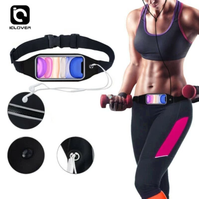 Sport Running Gym Waist Belt Bag Case Cover Holder For iPhone 15 14 13 Pro MAX - Image 1 of 4
