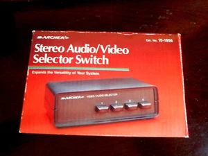 Archer Stereo 4 Way Audio/Video Selector Switch Source Line Selector 15-1956 - Picture 1 of 5
