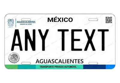Aguascalientes  Mexico License Personalize Plate For Auto Car Bike ATV Keychain - Image 1 of 4