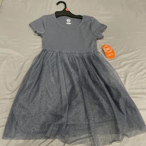 Wonder Nation Girls Short Sleeve Tutu Dress Size M (7-8) NEW - Picture 1 of 3