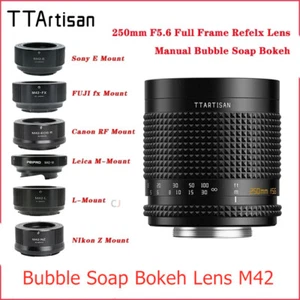 TTArtisan 250mm F5.6 Full Frame Bubble Soap Bokeh Lens for M42 Canon Sony Nikon - Picture 1 of 29