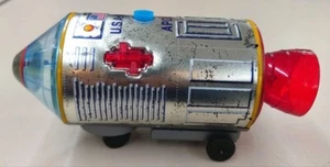 RARE Vintage Masudaya Apollo Rocket NASA Tin Toy Japan 60s F/S - Picture 1 of 18