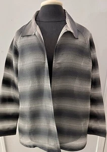 NWT Lafayette 148 New York Zineb Silk Striped Topper Jacket Size M MSRP $648 - Picture 1 of 2