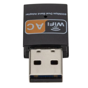 Wireless Wi-Fi Dual Band USB Adapter 600Mbps 02.11 AC 5Ghz/2.4GHz w/Mini CD GL - Picture 1 of 7