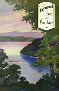 Vermont Lakes Green Mountains Travel Fishing Guide Map Souvenir Booklet 1930s - Picture 1 of 14