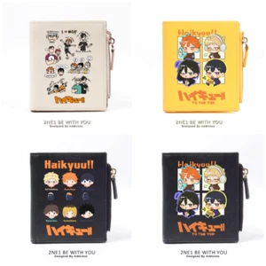 ¡¡Haikyuu!! Cartera de anime billetera dibujos animados piel PU estuche cospaly cambio monedero regalo - Imagen 1 de 23
