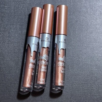 3x Essence Melted Chrome Liquid Lipsticks #02 Rosie Goldie (0.07 fl oz) - Image 1 of 4