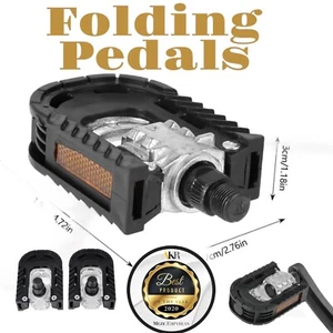 Pedales plegables para bicicleta pedales plegables de metal aleación de aluminio - Imagen 1 de 15