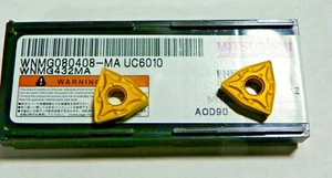 10pc MITSUBISHI WNMG 432MA UC6010 TURING 080408-MA COATED CARBIDE INSERTS 900SO - Picture 1 of 11