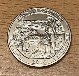 USA: Theodor Roosevelt National Park Quarter 2016, North Dakota, Mint S - Bild 1 von 2