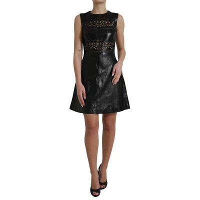 Vestido RED VALENTINO Negro Brillante Nylon Corte Línea A Mini IT40/US6/S RRP 4540usd Foto 1 de 4