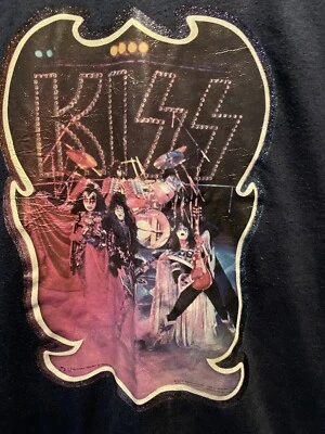 Vintage 1970’s Kiss T Shirt Petite Stretch - Image 1 of 4