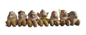 Walt Disney Snow White's Seven Dwarfs Plushies Stuff Toy Vintage 7-Pack Bundle