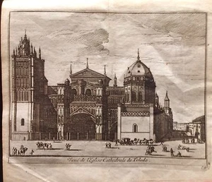 TOLEDO CATEDRAL,grabado original, Van der Aa, 1707. - Imagen 1 de 1