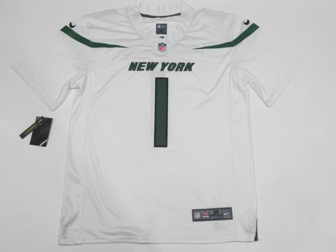 NWT Ahmad Sauce Gardener #1 New York Jets Men's Game Jersey White Cover