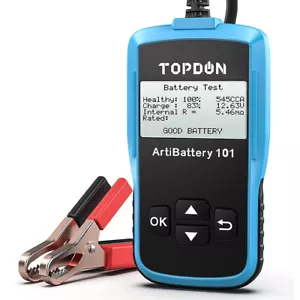 TOPDON AB101 12V Auto Batterietester KFZ Akku Detektor Prüfer Testgerät Deutsch - Bild 1 von 12