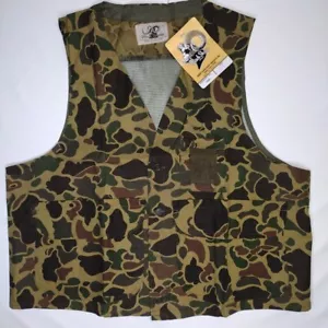 Black Sheep Camo Vest mesh back w/ game bag Duck Game Hunting vintage Mens XL - Picture 1 of 14