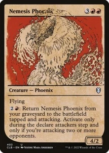 MTG-NM-Commander Legends: Battle for Baldur's Gate-Nemesis Phoenix (Showcase) - Picture 1 of 1